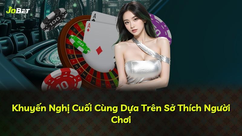 Khuyến Nghị Cuối Cùng Dựa Trên Sở Thích Người Chơi